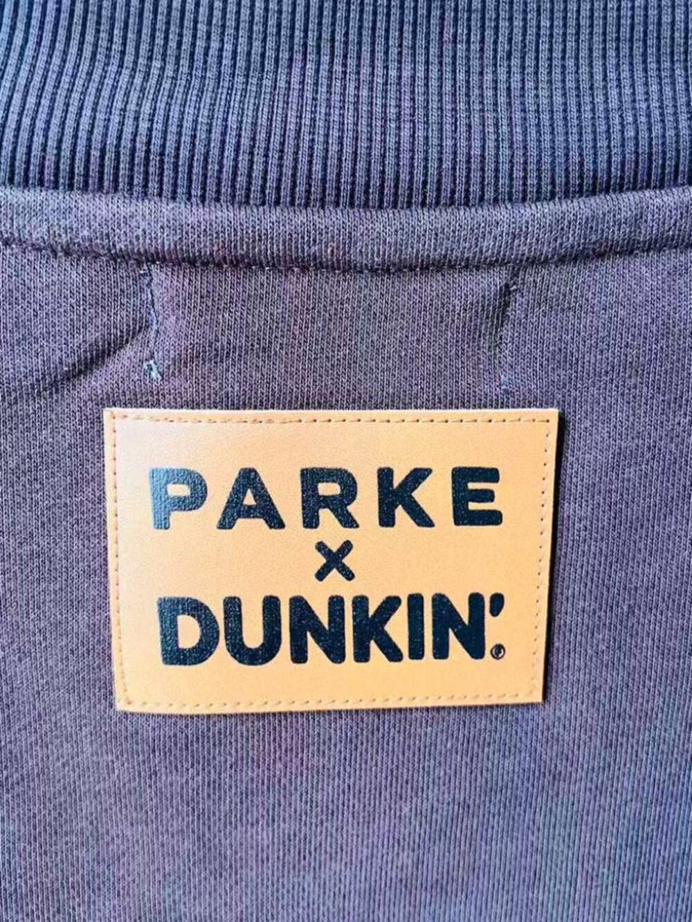 PARKE x DUNKIN Brown Mock Neck Sweatshirt - Picture 3 of 7